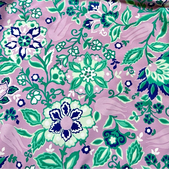 Talbots Plus Dress Floral Pastel Size X Effortless Jersey Shift Sleeveless - Picture 8 of 11